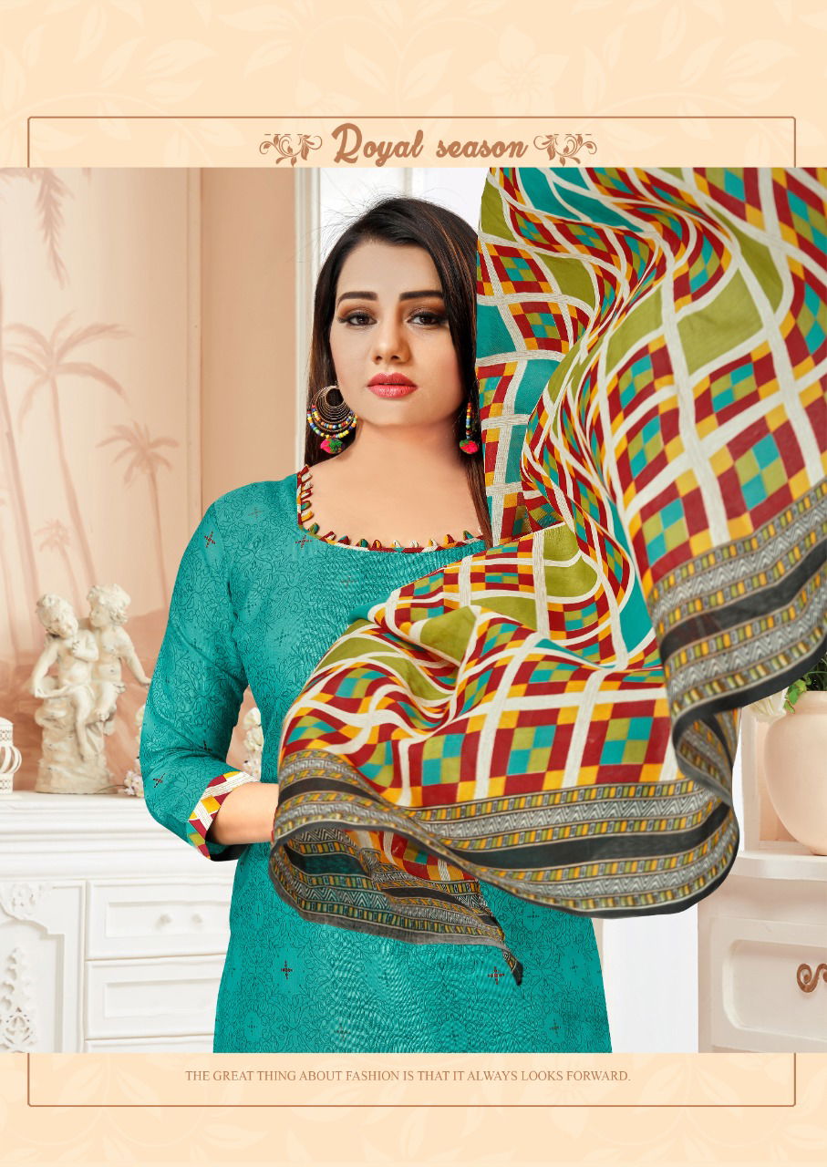 Amit Kanika 12 Latest Ready Made Cotton Printed Regular Wear Cotton Dress